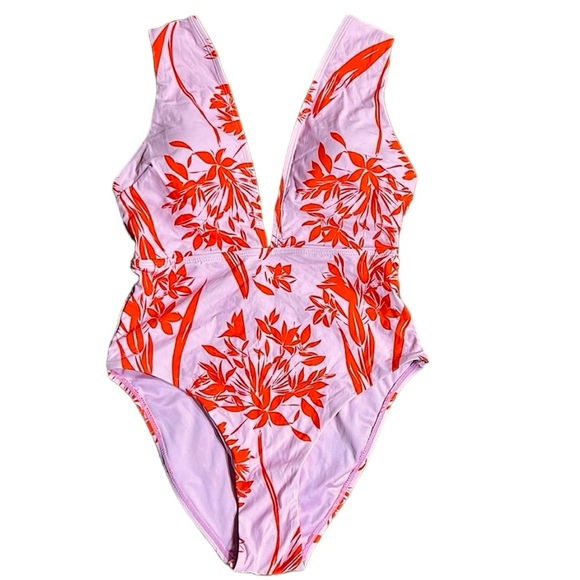 BCBG MaxAzria Camilla Plunging Neck One Piece - Picture 7 of 16